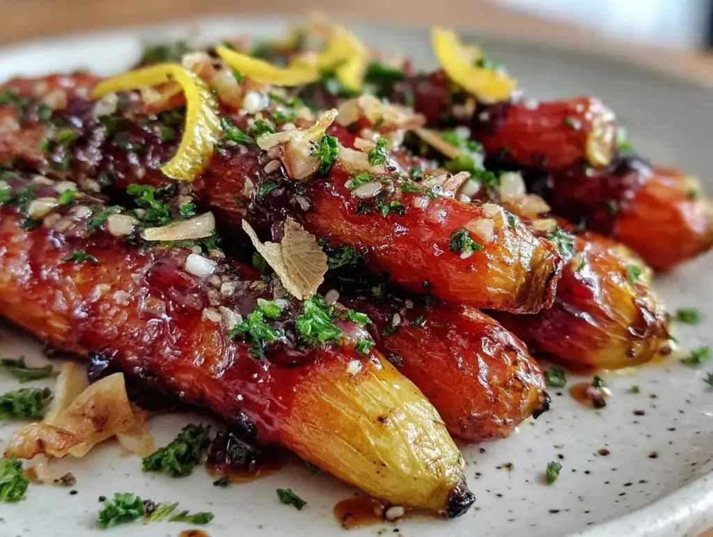 Honey Sriracha Roasted Carrots - featured image