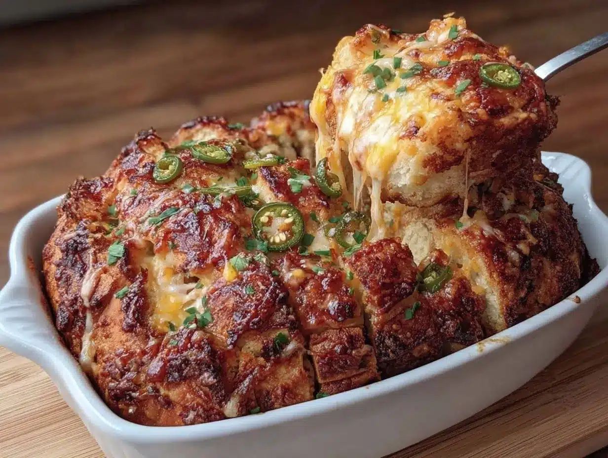 jalapeño cheddar pull-apart bread preparation steps