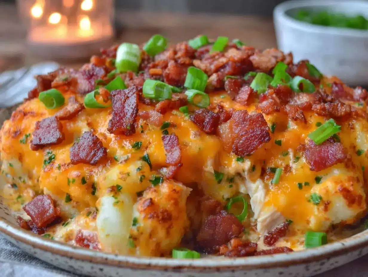 keto chicken bacon ranch casserole preparation steps