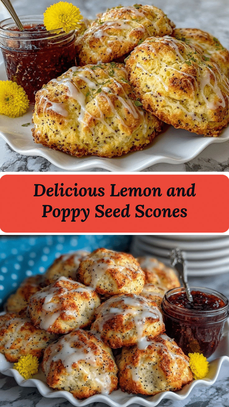 lemon and poppy seed scones recipe