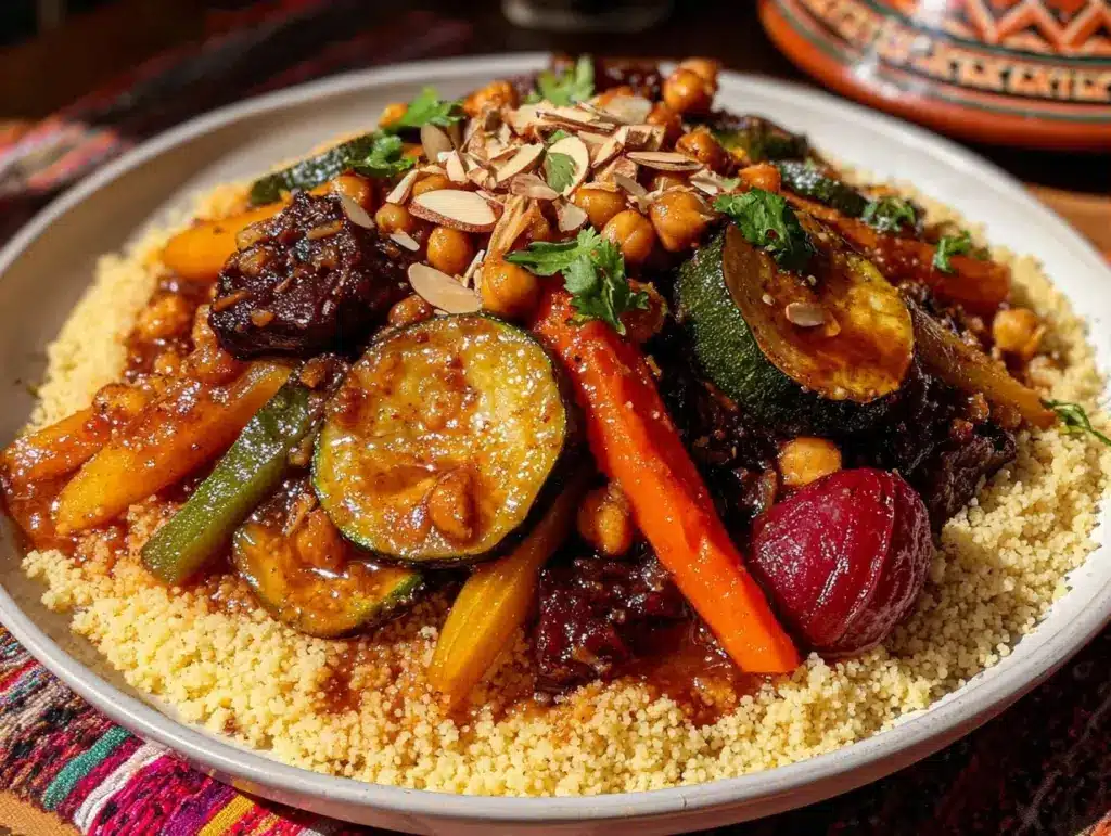 Moroccan couscous with seven vegetables - featured image