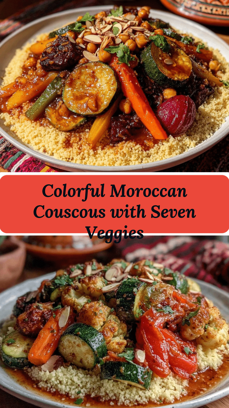 Moroccan couscous with seven vegetables recipe
