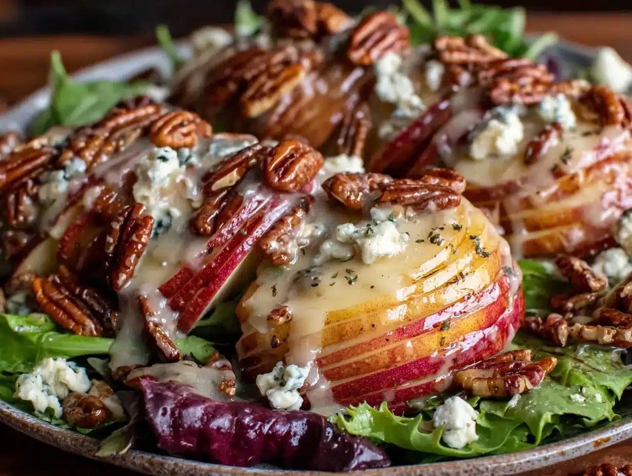 pear and gorgonzola salad preparation steps