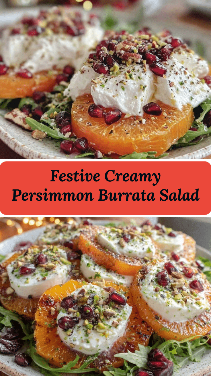 Persimmon and burrata salad recipe