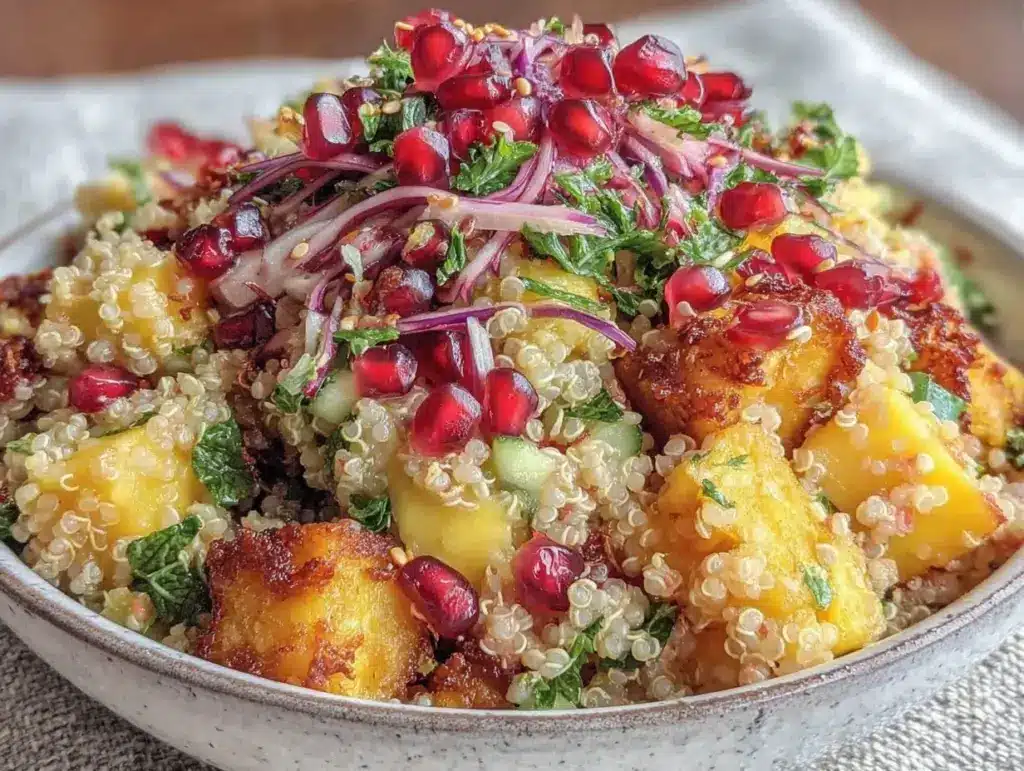 pomegranate quinoa salad - featured image