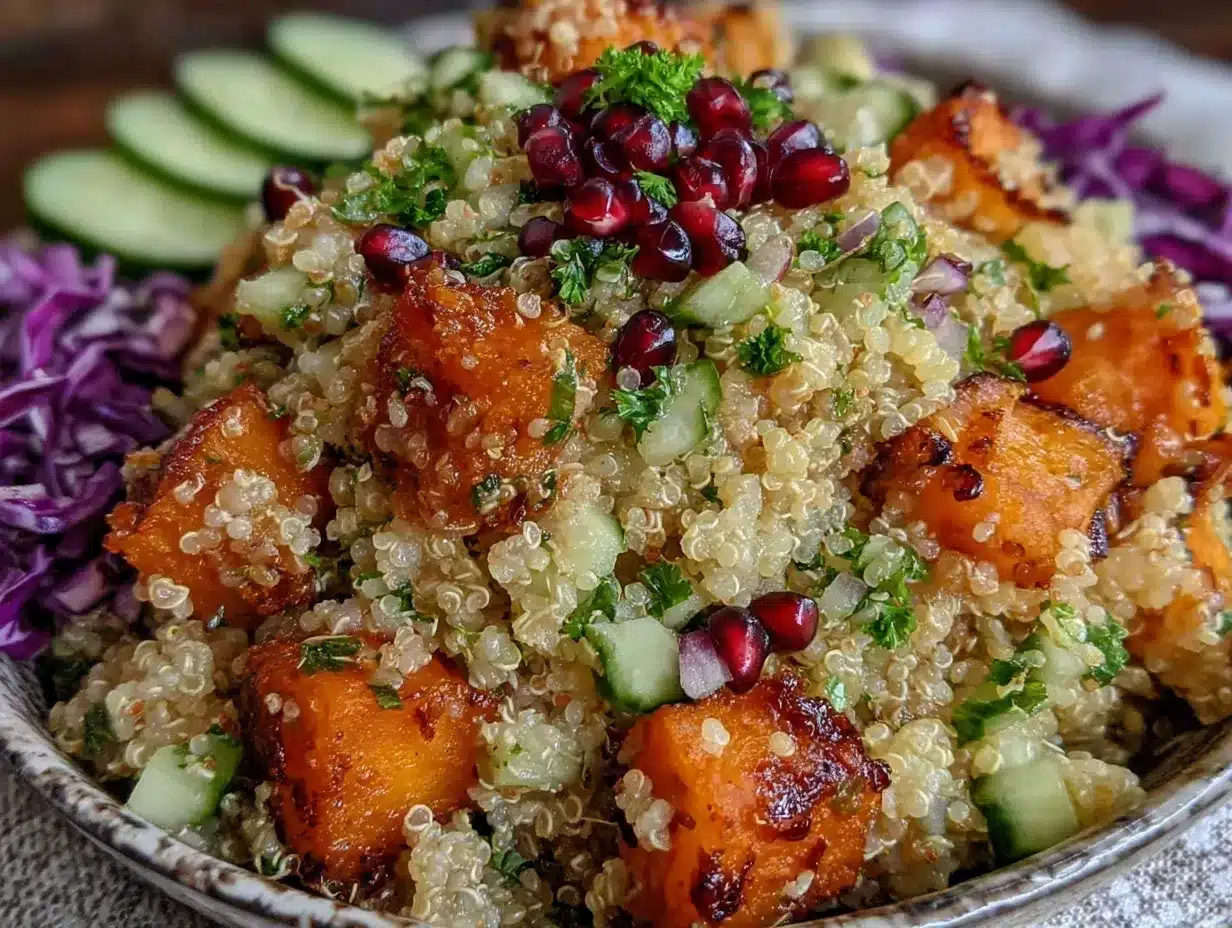 pomegranate quinoa salad preparation steps