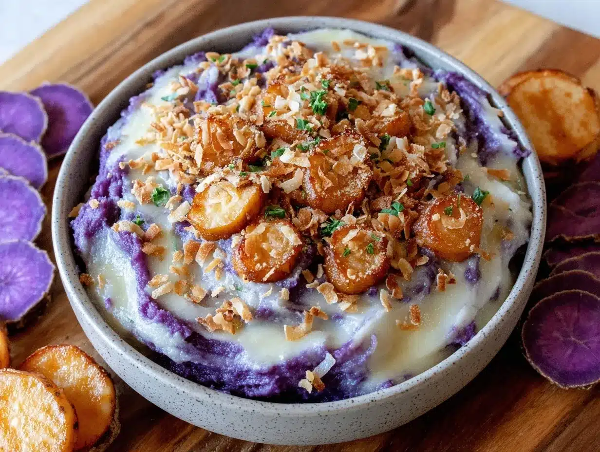 purple sweet potato casserole preparation steps
