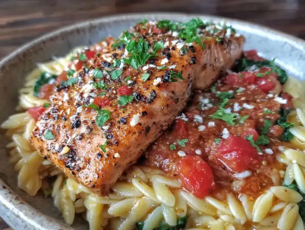salmon allarrabbiata - featured image
