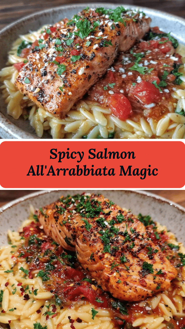 salmon allarrabbiata recipe