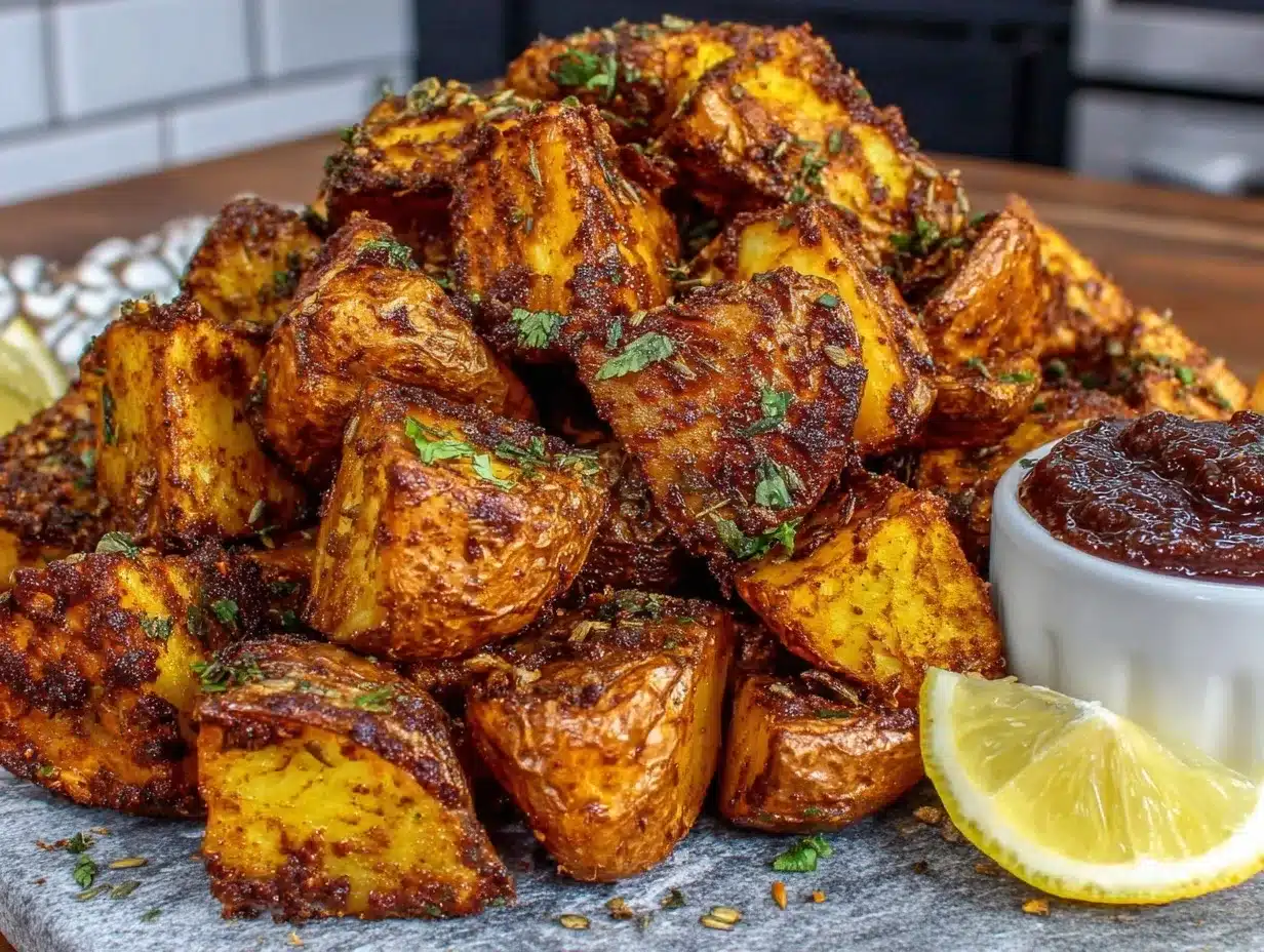 samosa-spiced roasted potatoes preparation steps