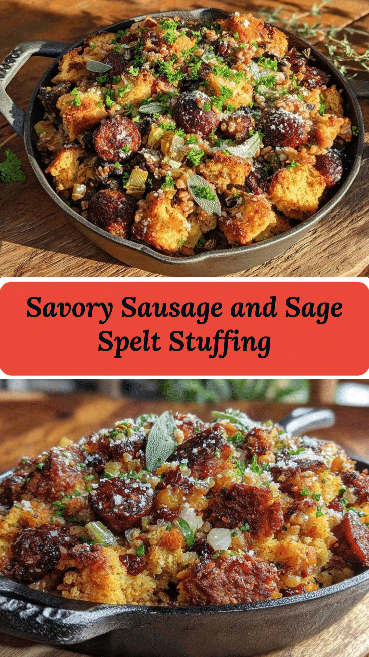 savory spelt stuffing recipe