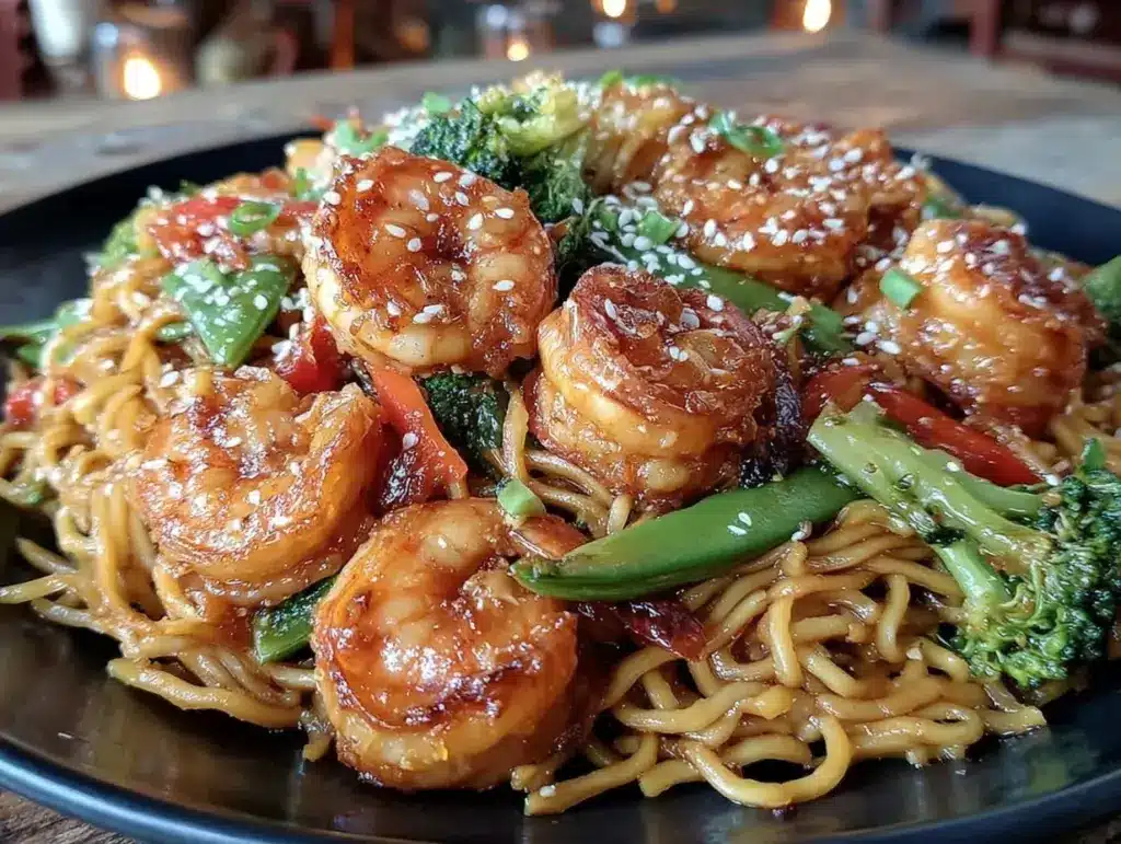 shrimp chow mein - featured image