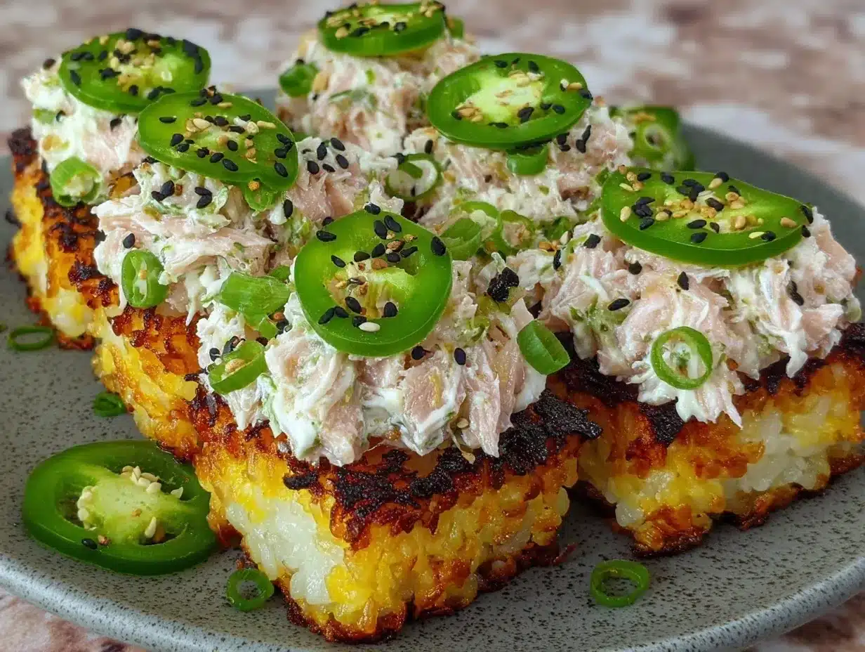 spicy tuna rice bites preparation steps