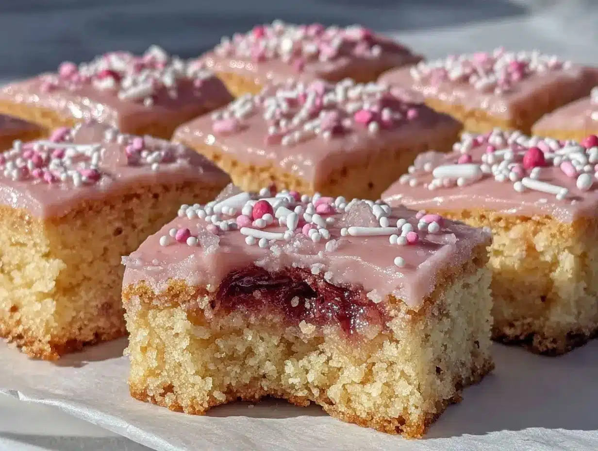 strawberry cookie bars preparation steps