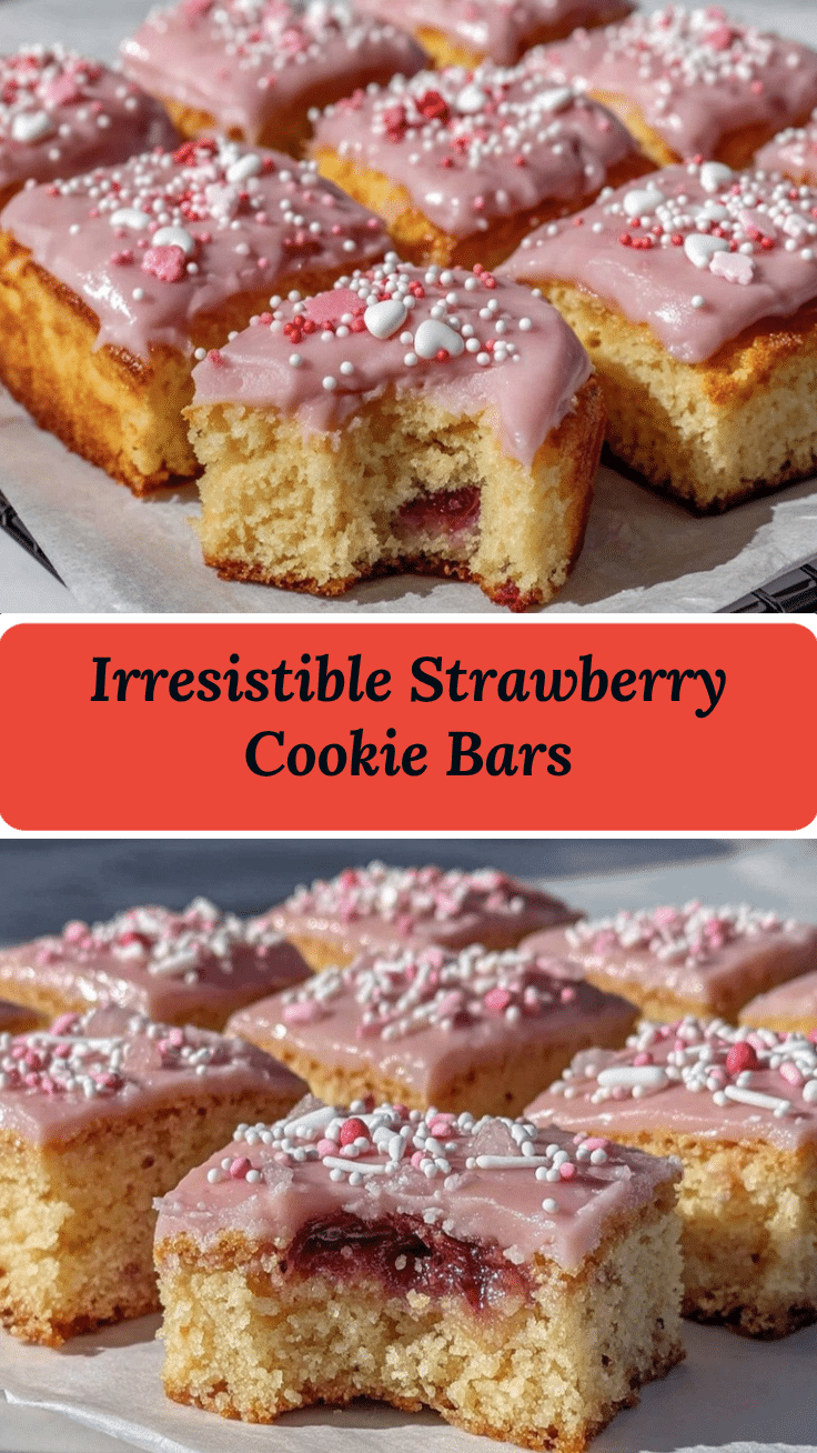 strawberry cookie bars recipe
