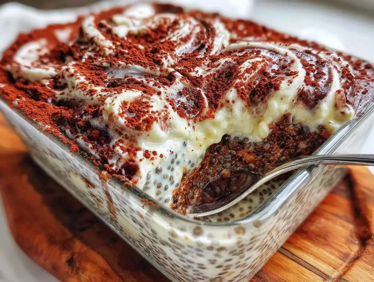 tiramisu chia pudding preparation steps
