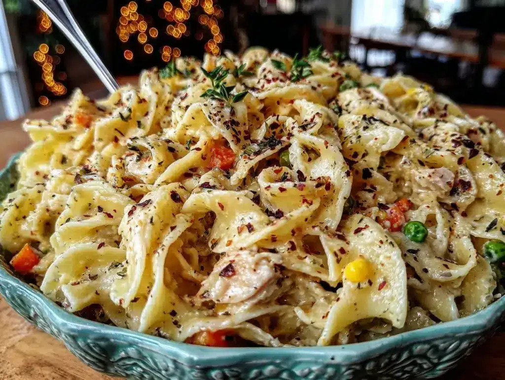 turkey noodle casserole - featured image