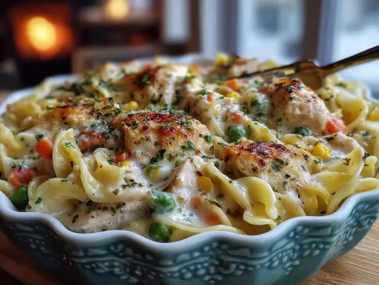 turkey noodle casserole preparation steps