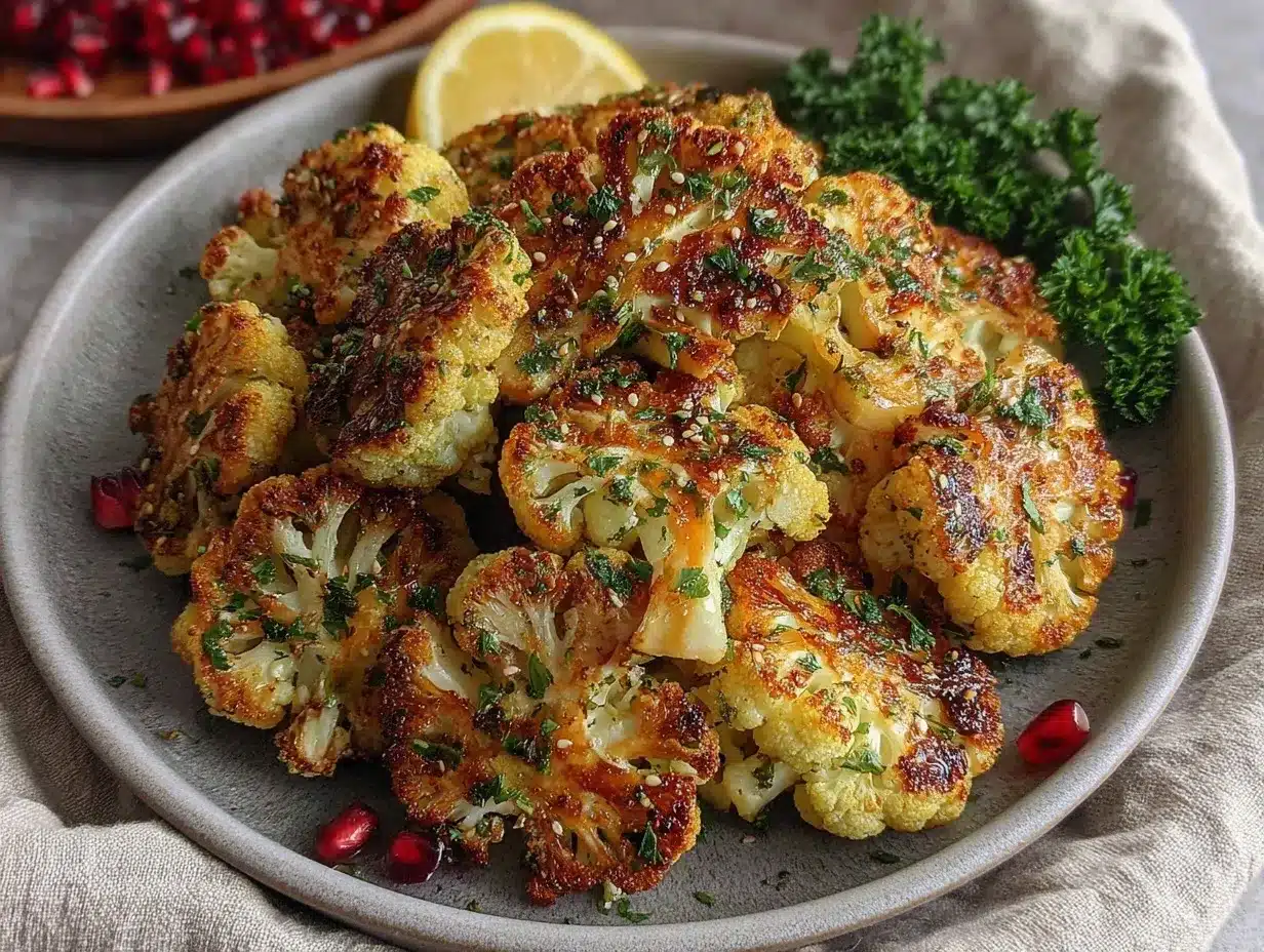 za’atar roasted cauliflower preparation steps