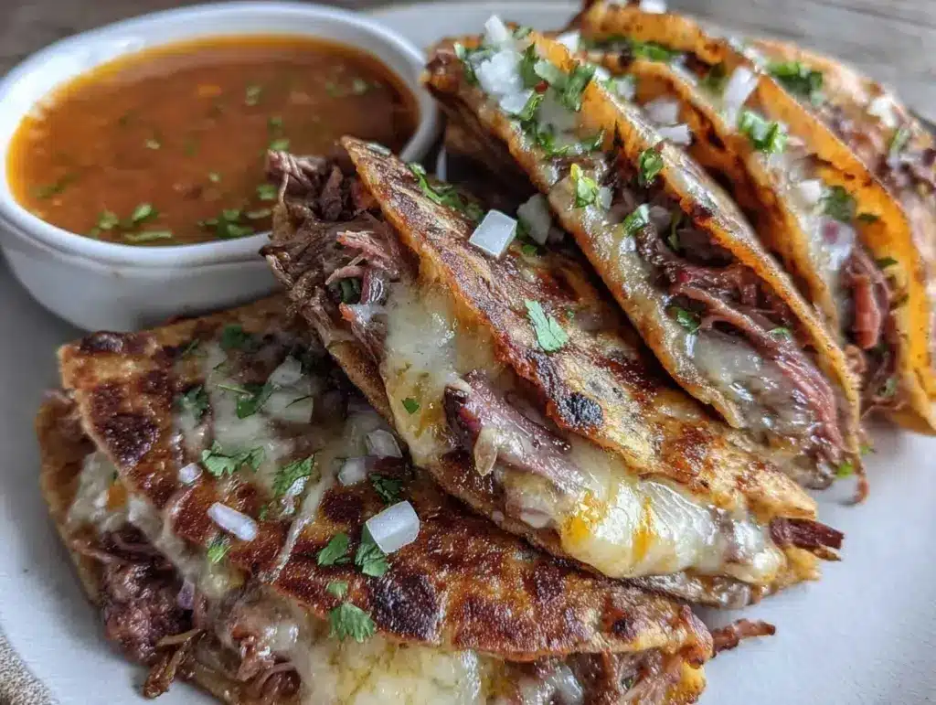 birria tacos with consomé - featured image