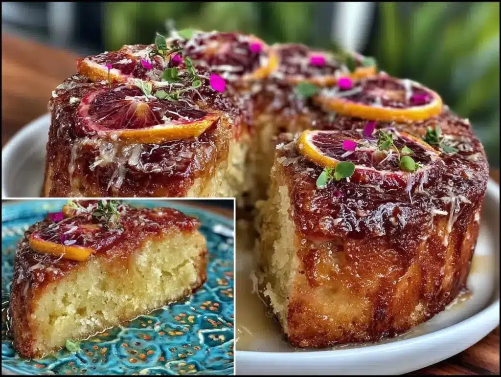 blood orange olive oil cake - featured image