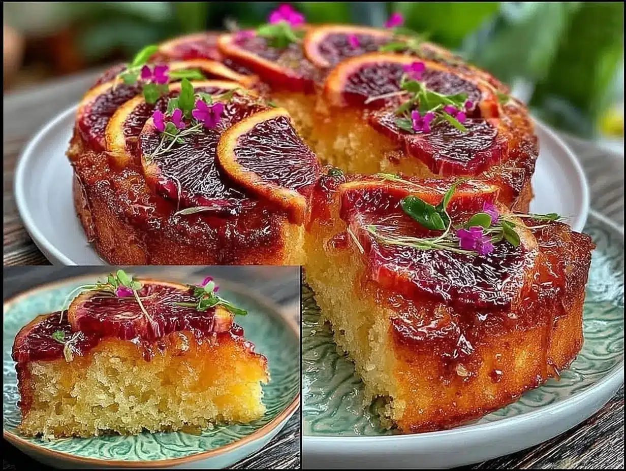 blood orange olive oil cake preparation steps