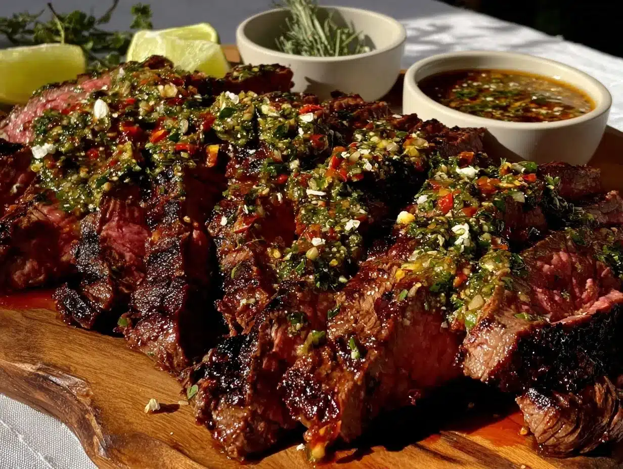 Carne Asada with Chimichurri Sauce preparation steps