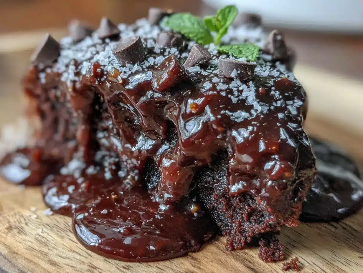 chocolate ganache drizzle preparation steps