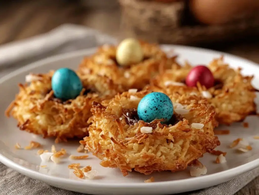 coconut nest cookies - featured image