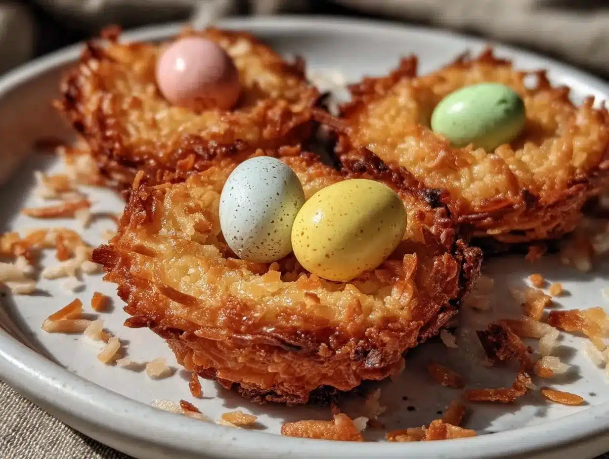 coconut nest cookies preparation steps