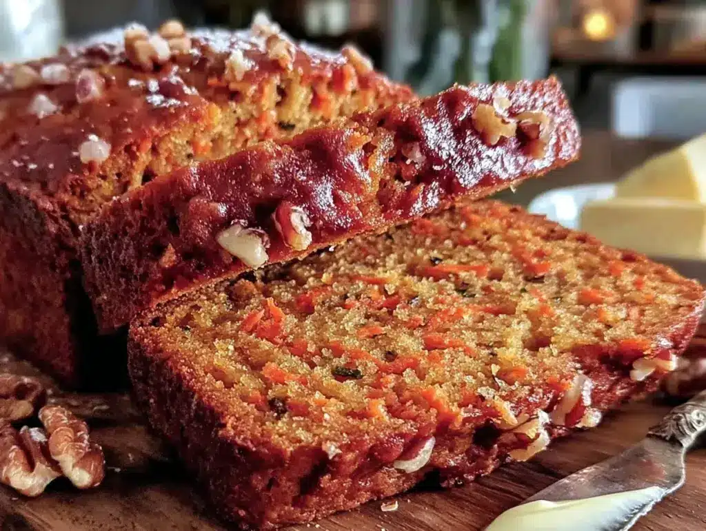 cozy carrot bread with walnuts - featured image