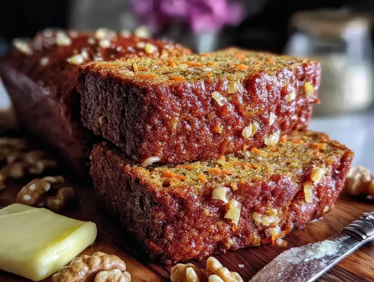 cozy carrot bread with walnuts preparation steps