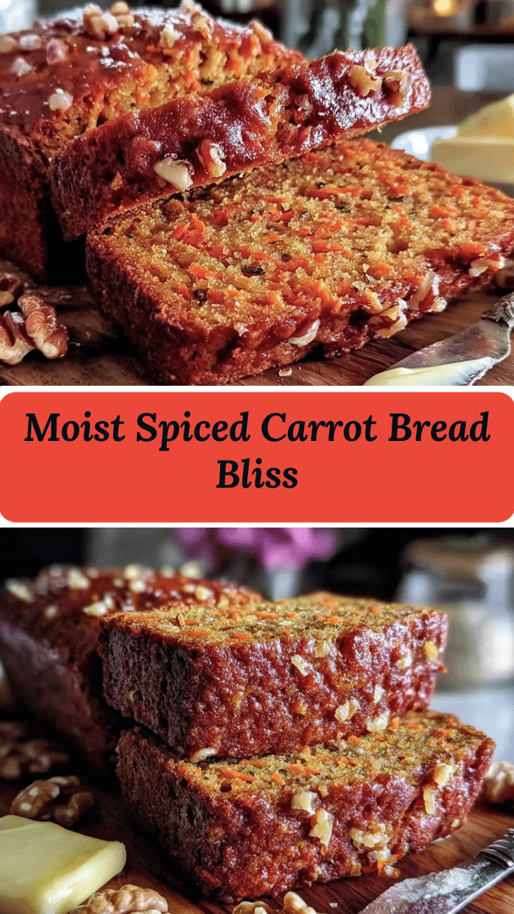 cozy carrot bread with walnuts recipe