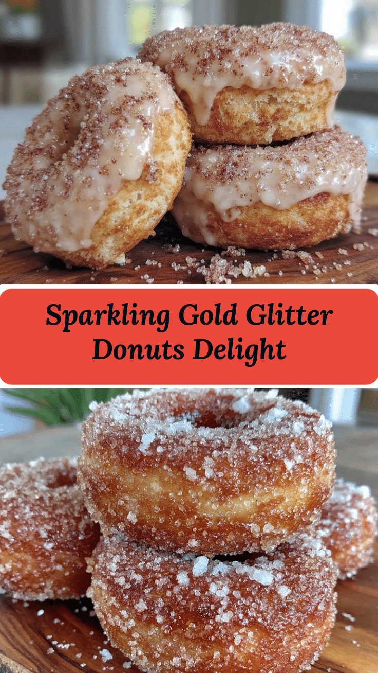 cozy gold glitter donuts recipe