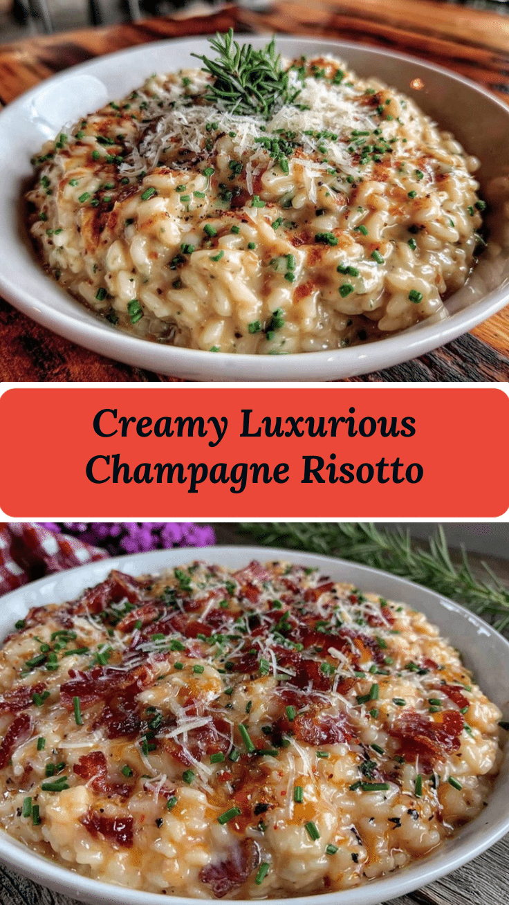 creamy champagne risotto recipe