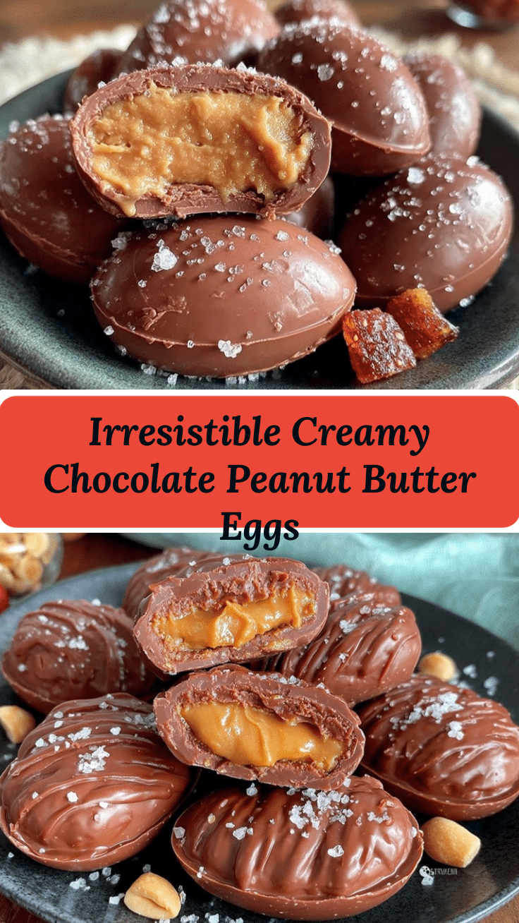 creamy chocolate peanut butter Easter eggs recipe