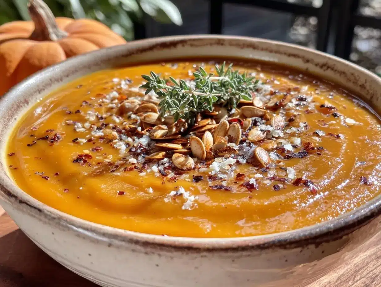 creamy cozy butternut squash soup preparation steps