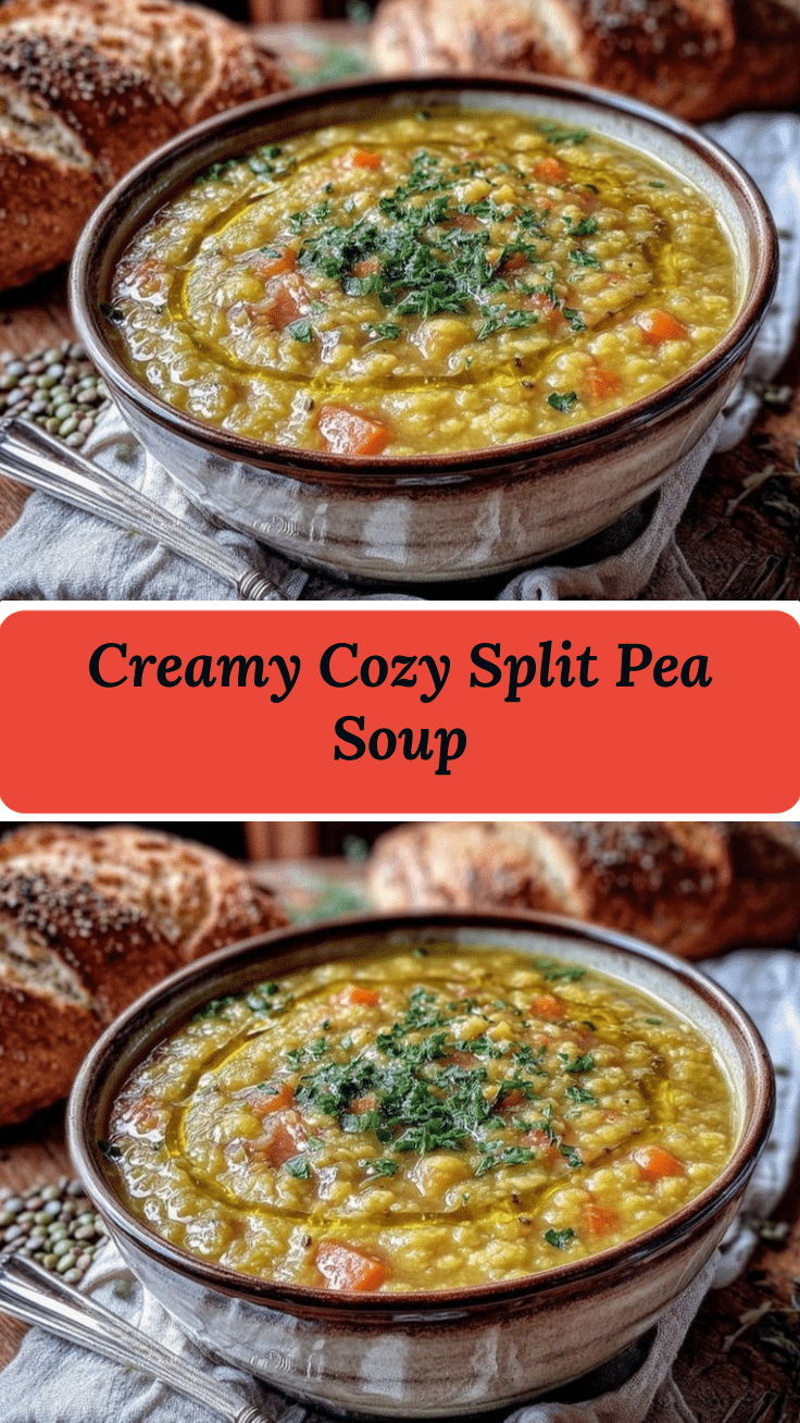 creamy cozy split pea soup recipe