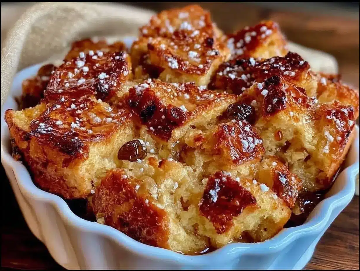 creamy croissant bread pudding preparation steps