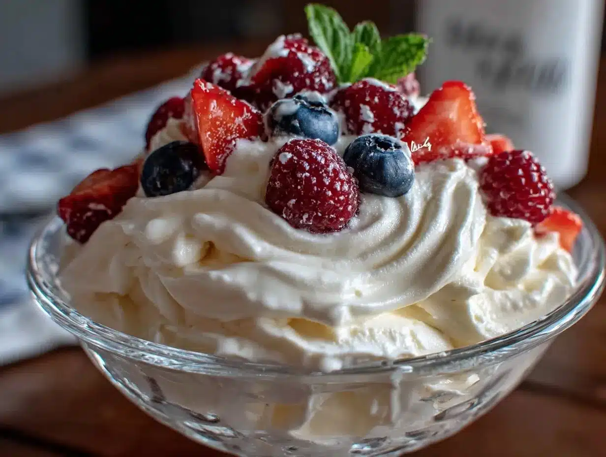 creamy frozen yogurt recipe preparation steps
