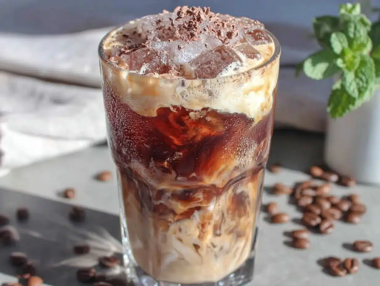 Creamy Irish Cream Cold Brew Coffee preparation steps