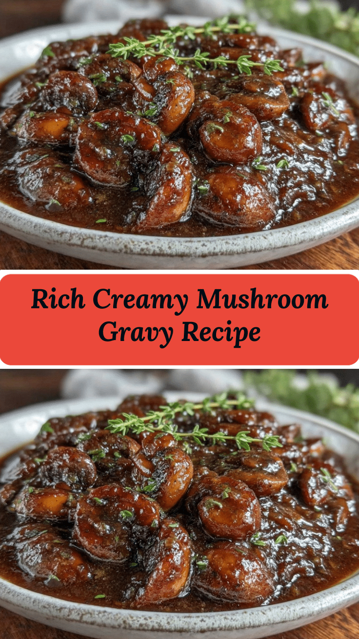 creamy mushroom gravy recipe recipe