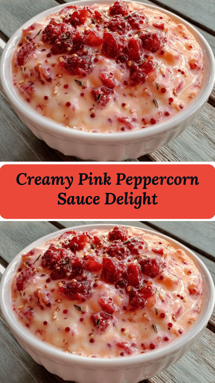 creamy pink peppercorn sauce recipe