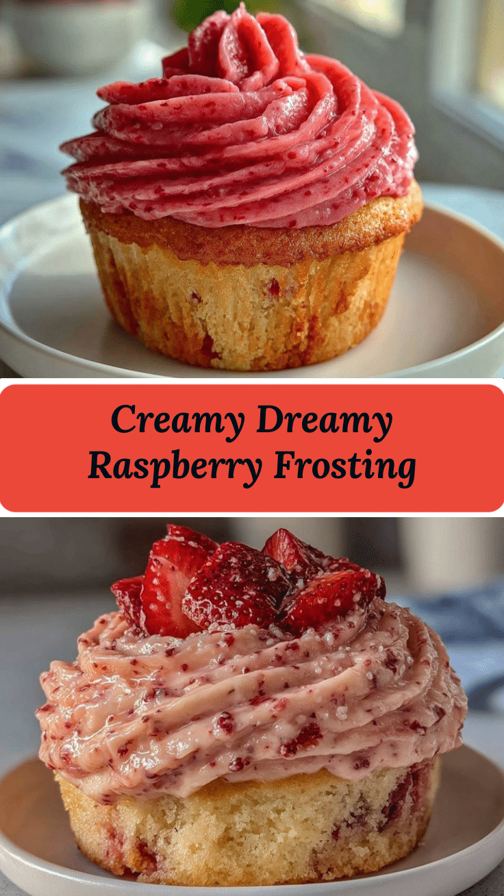 creamy raspberry frosting recipe