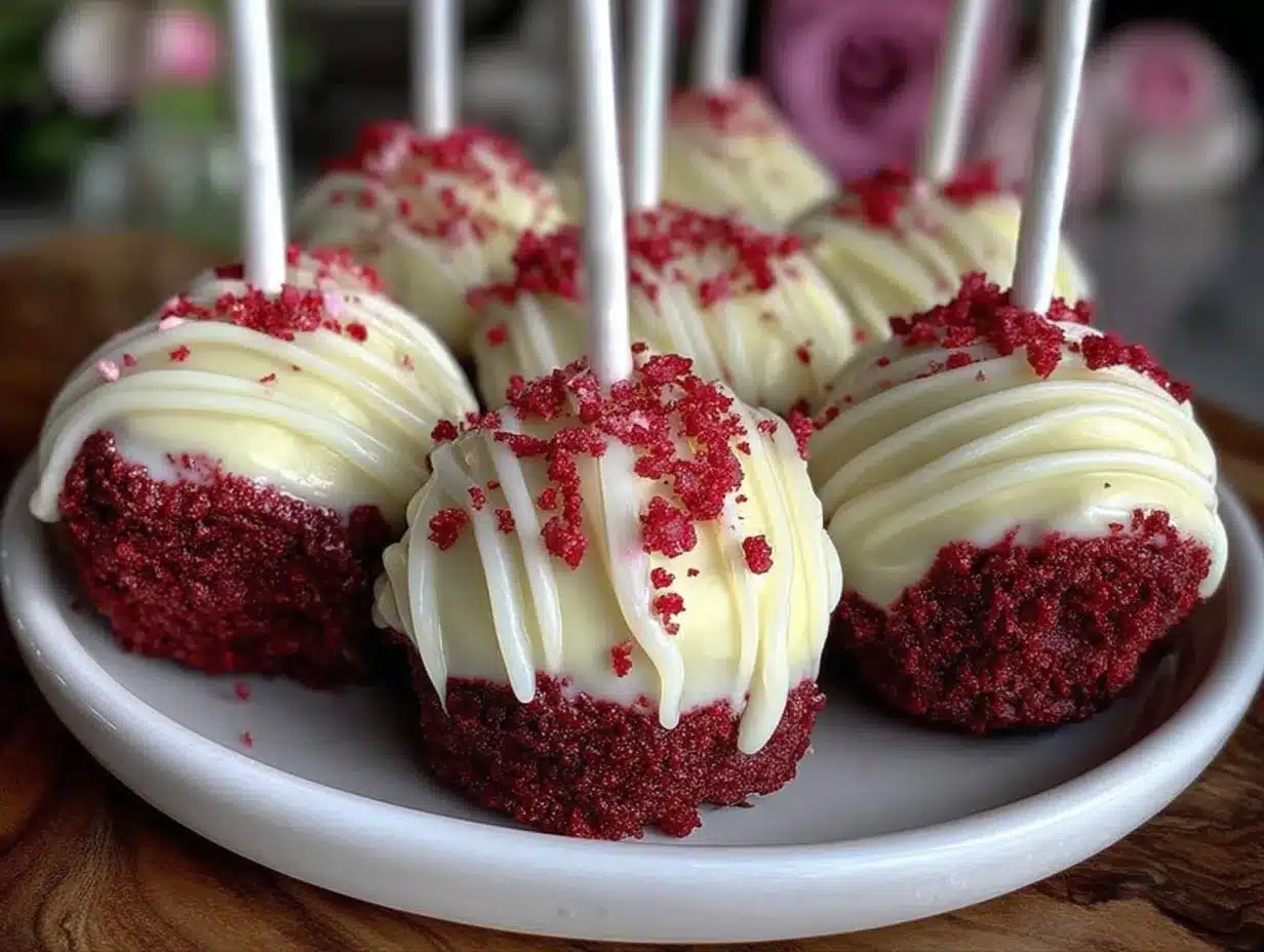 creamy red velvet cake pops preparation steps