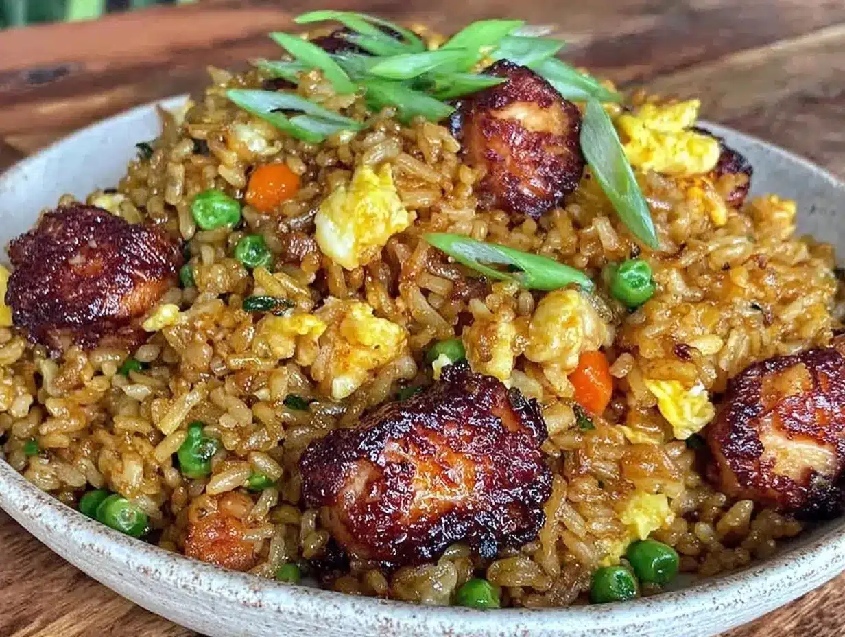 crispy chicken fried rice preparation steps