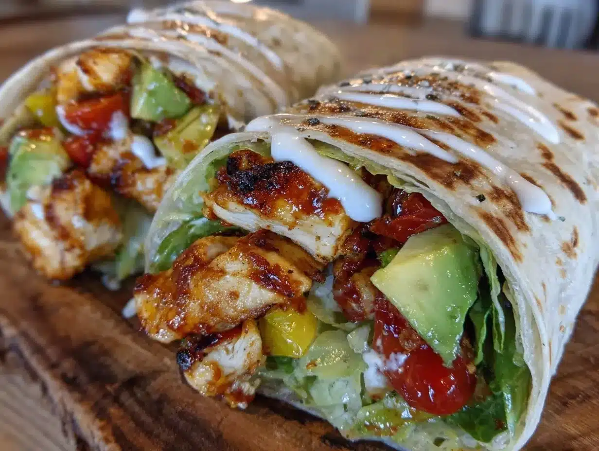 crispy chicken wraps preparation steps