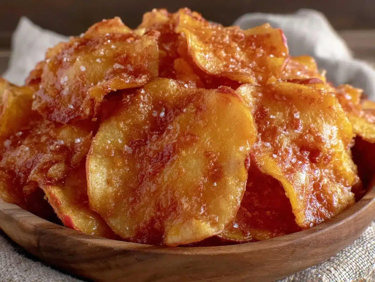 crispy cinnamon apple chips preparation steps