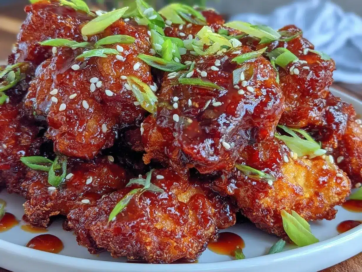 Crispy General Tso’s Chicken preparation steps