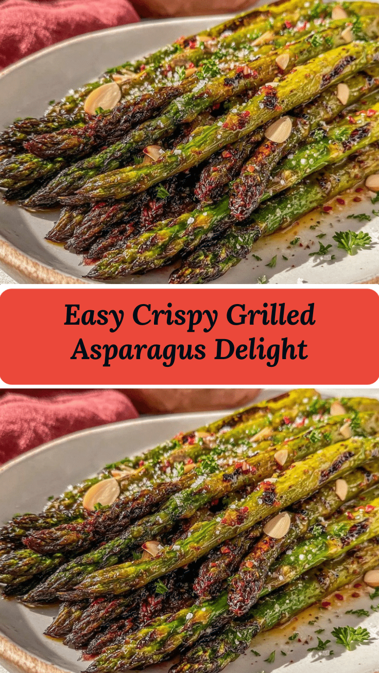crispy grilled asparagus with toasted almonds recipe